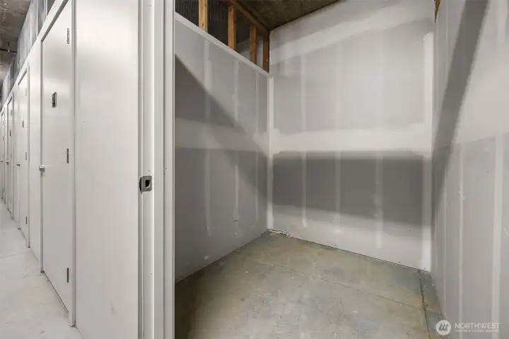 Spacious storage unit included, perfect for keeping your extra belongings organized and out of sight.