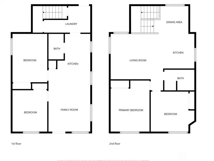 Full layout of both floors