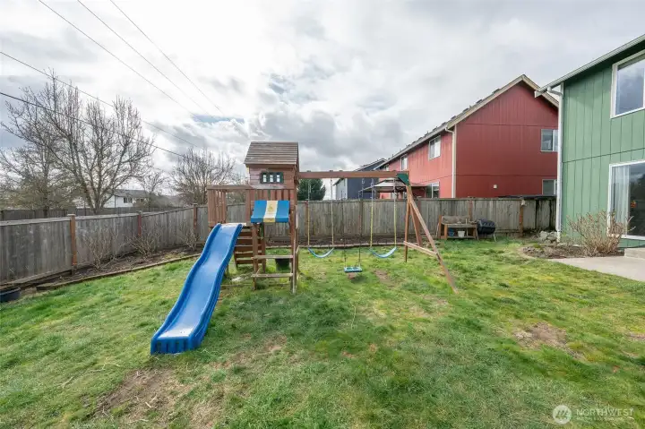 Backyard (Swing Set can stay, if desired)