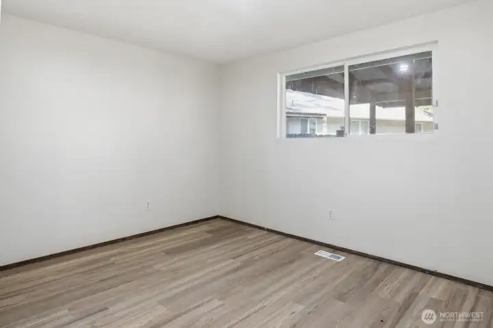 Primary suite at the back of the house.