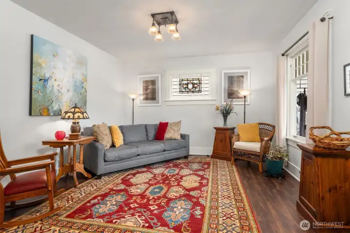 Living Room Opens to Dining Area