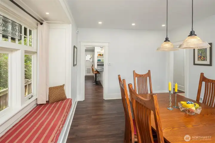 Dining Room Flows to Remodeled Kitchen