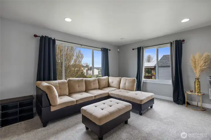 Bright living space.