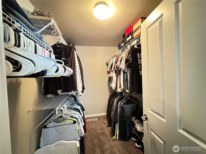Primary walk-in closet