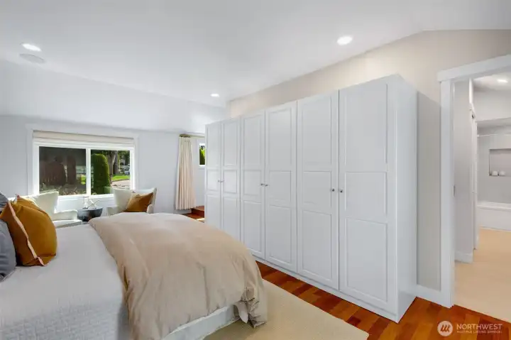 primary suite on the main floor