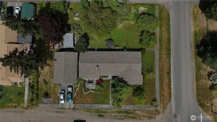 Corner Lot Aerial view