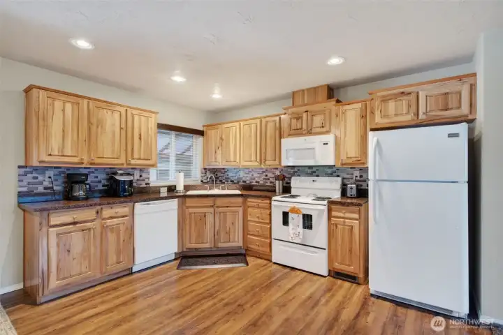 Kitchen with Hickory Cabinets