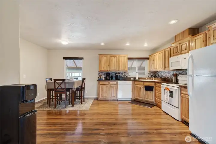 Kitchen with Hickory Cabinets
