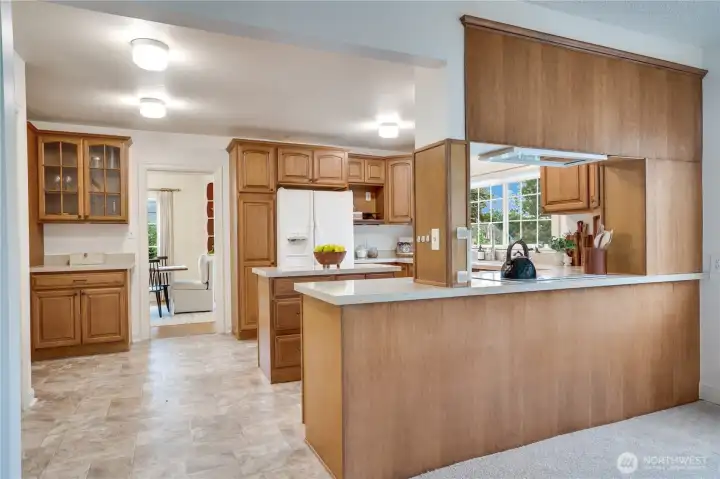Kitchen is updated and in good care.