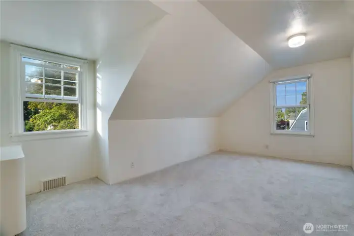 Bedroom facing northeast
