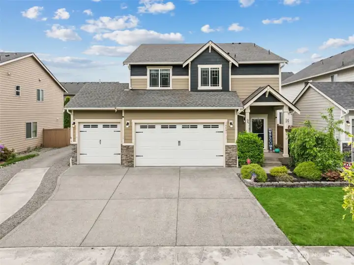 3 car garage large home
