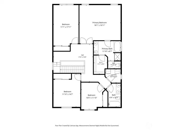 Upstairs floor plan
