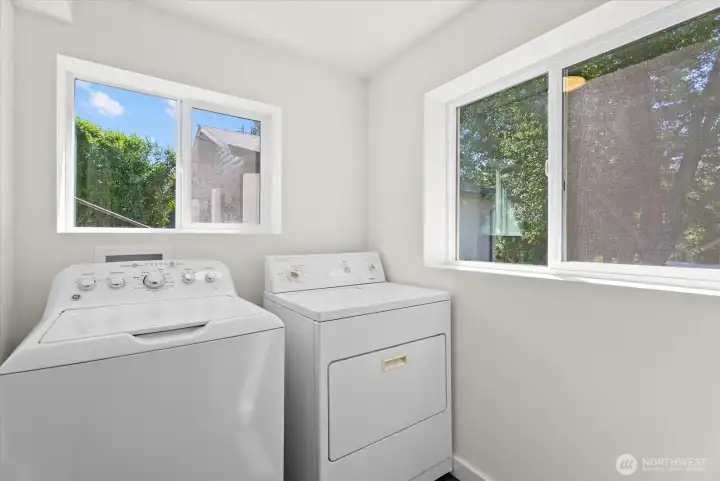 laundry room on lower level