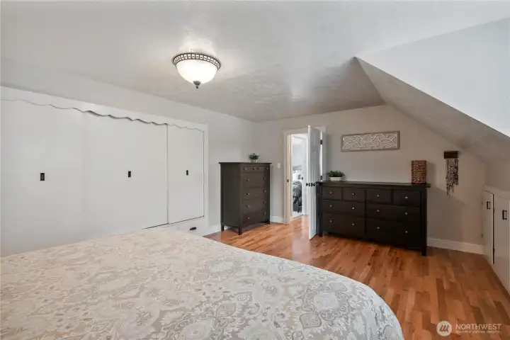 Primary ensuite with attached bathroom and walk in closet Primary ensuite with attached bathroom and walk in closet