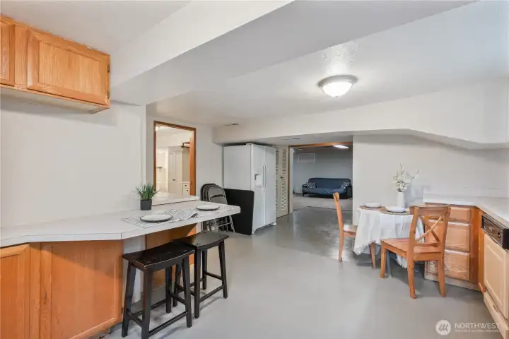 Optional ADU kitchen space Optional ADU kitchen space