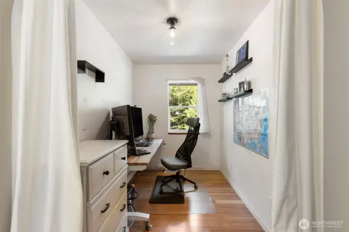 Upstairs office area