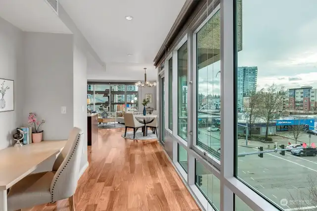 This remarkable SW- facing corner unit, boasting the unique feature of having no unit above.