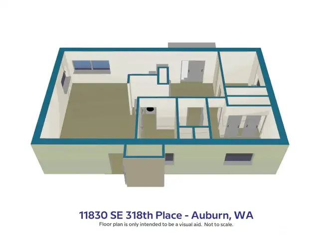 Approximate 3D model of the floor plan