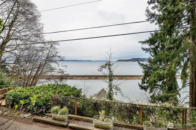 Western views of Puget Sound, Whidbey Island and Olympics.