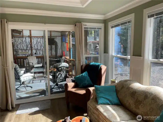 The stunning add-a-room, off of the deck.