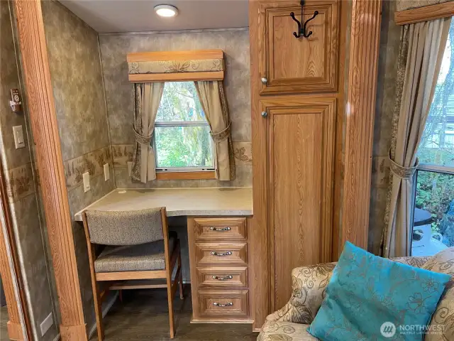 There is also a nice workspace for you.