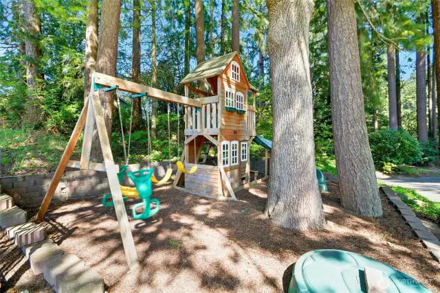 Cute garden play area
