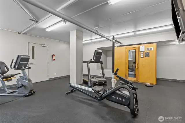 excellent workout space