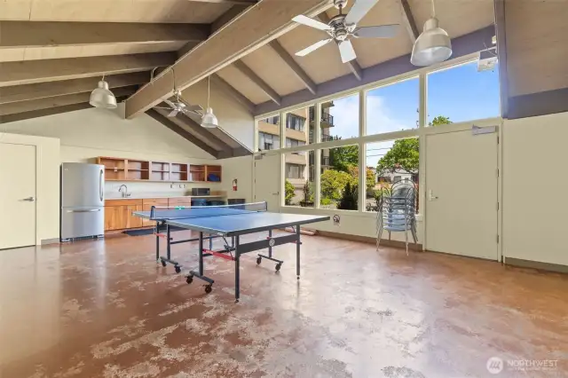 relax and play table tennis with your crew