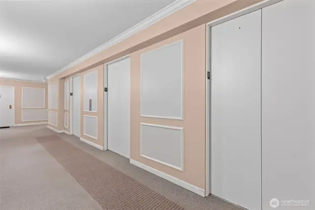Extra wide hallways