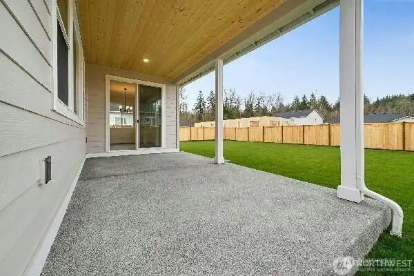 Covered back patio