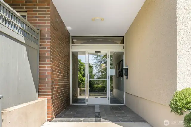 Secure front entry door