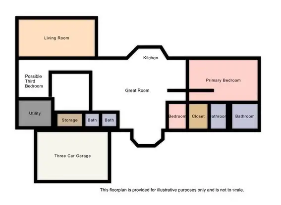 Floorplan showing space for additional bedroom(s)