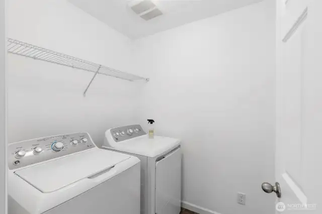 Laundry is on the second floor. Washer and dryer stay!