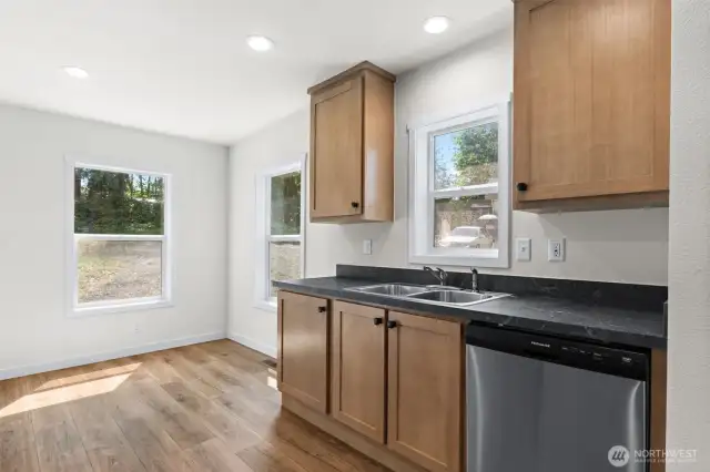 Kitchen with dining room