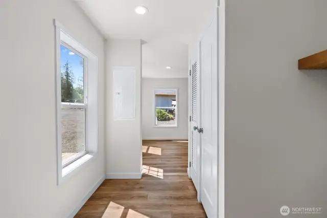 Laundry room off kitchen