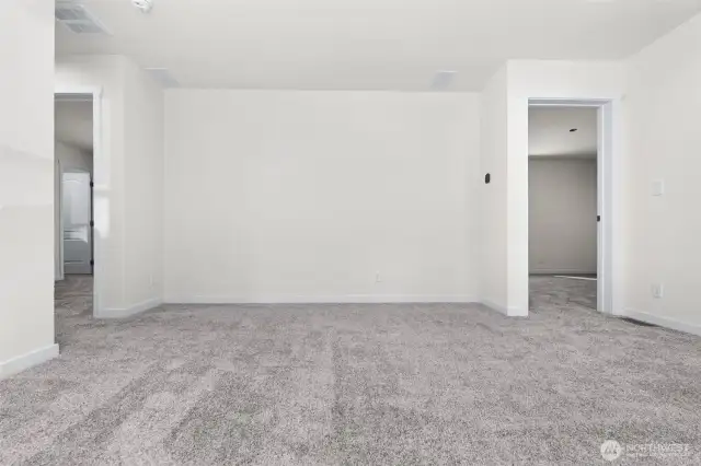 Living room to primary and hallway to bedrooms
