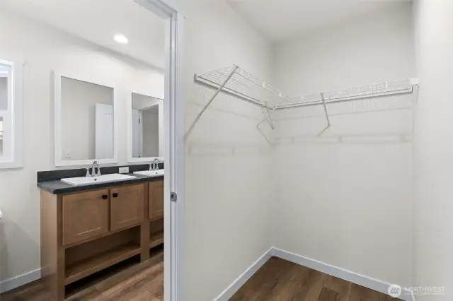 Primary closet