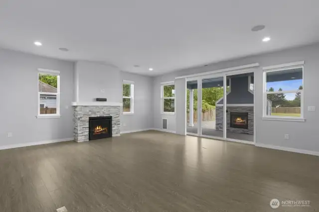 Not one, but two cozy gas fireplaces to enjoy in the colder months.