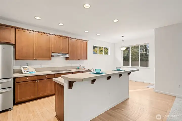 Kitchen with newer SS appliances
