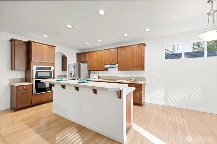 Breakfast nook adjacent to kitchen