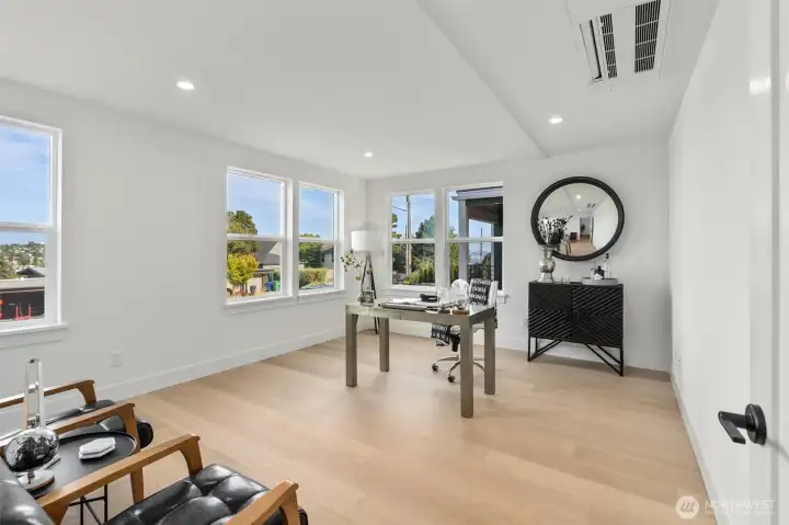 1st level Bedroom. This level would work great for multi-generational living or for nanny quarters. Includes separate W/D hookups.