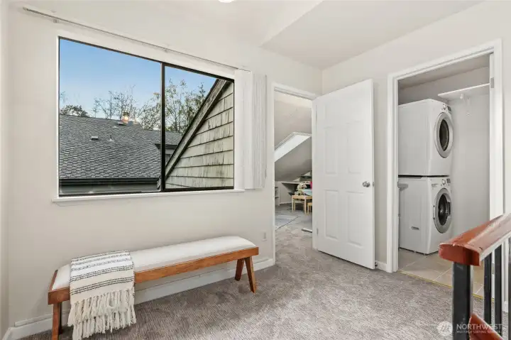 Upper floor landing and utility room