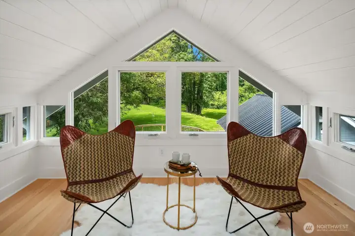 Sun room where you can look out over your beautiful property!