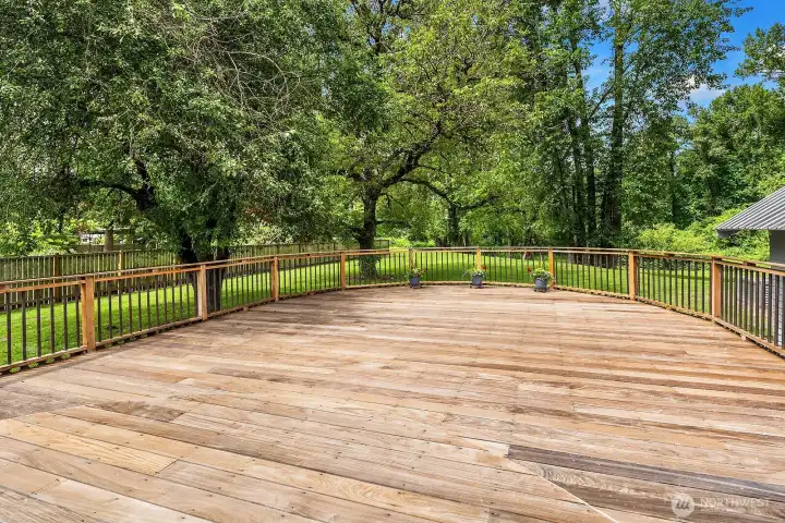 Spacious deck.