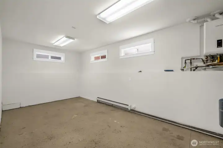 storage room off the garage.