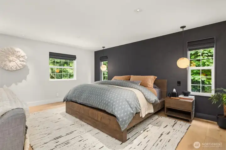 The term "primary bedroom retreat" is used a lot, and liberally, more than it should be, not here though.