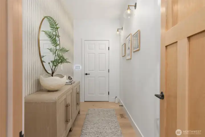 Entry to home from the 3 car garage.