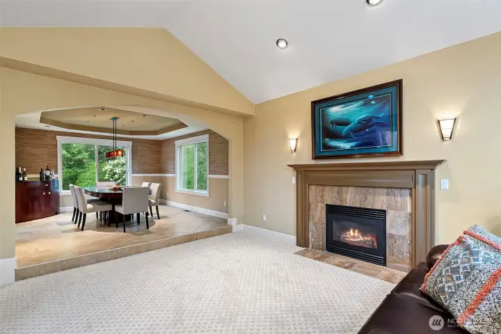 Formal Living Room with gas fireplace Formal Living Room with gas fireplace