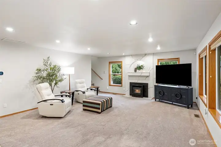 Great Room with staircase to 2nd floor Great Room with staircase to 2nd floor