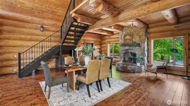 Room to accommodate a larger dining table